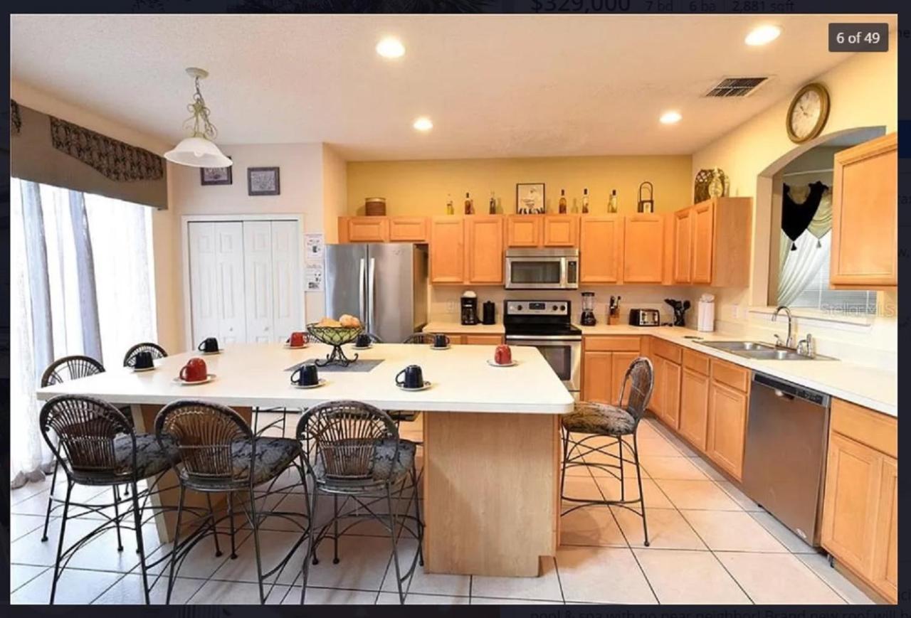 7 Bedroom, 6 Bath And Pool Near Disney In Emerald Island 4 King Master Suites Kissimmee Eksteriør bilde